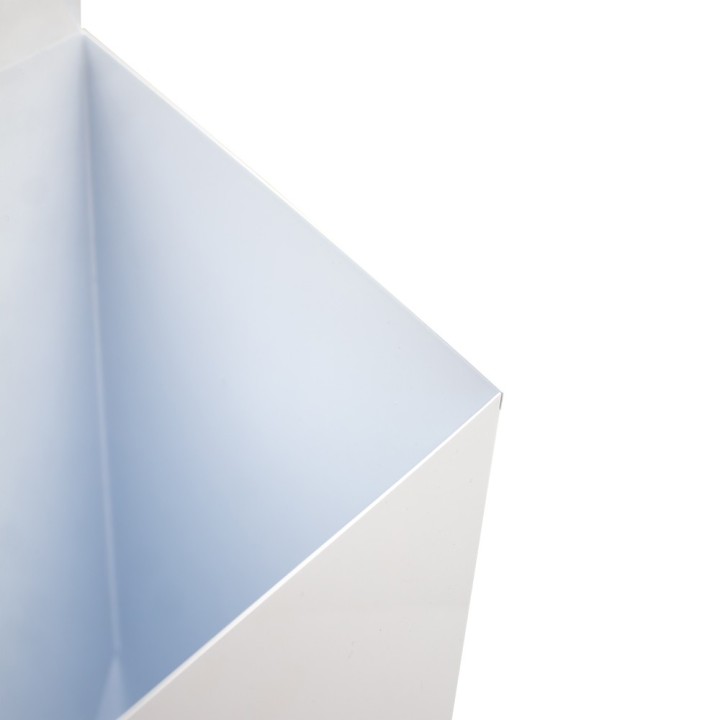 Porte parapluie en métal blanc