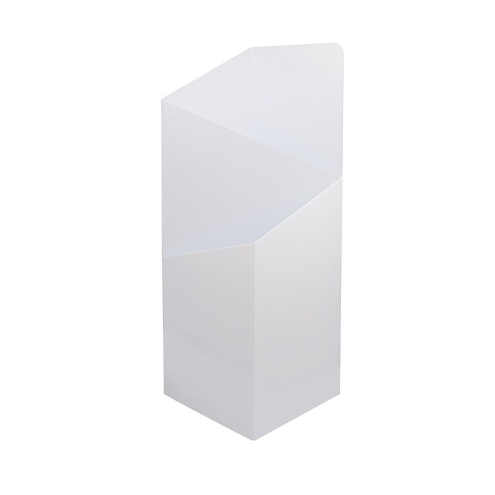 Porte parapluie en métal blanc