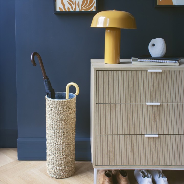 Porte parapluie en jonc de mer naturel
