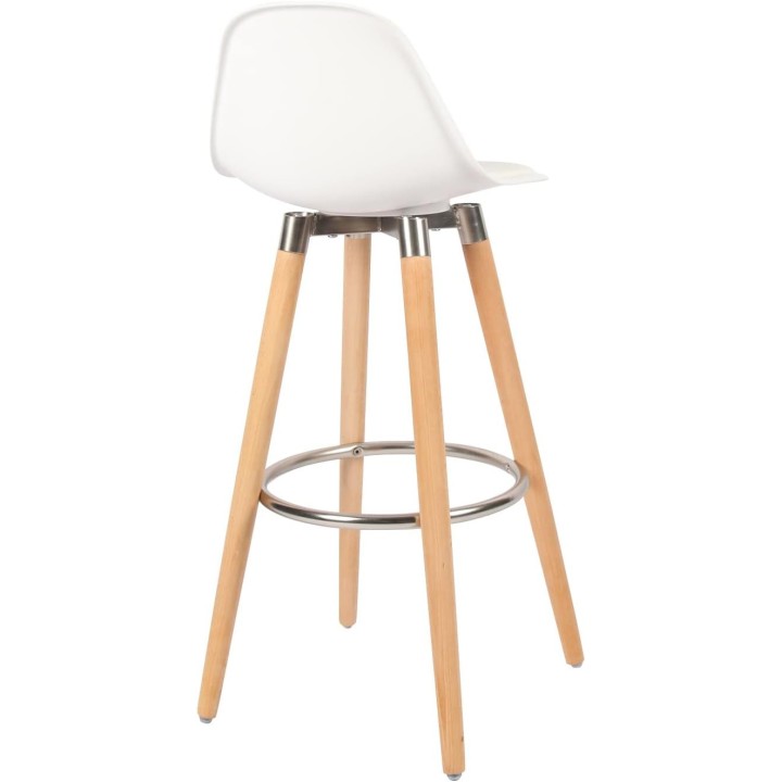 Tabouret de bar avec pieds en bois de hêtre