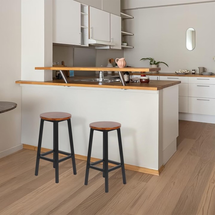 Tabouret de bar sans dossier en bois