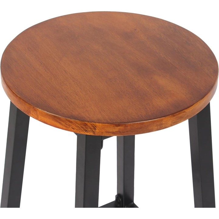Tabouret de bar sans dossier en bois