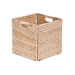 Paniers de rangement pliables en jacinthe d'eau (lot)
