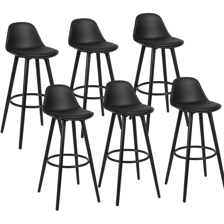 Tabouret de bar avec pieds en bois de hêtre