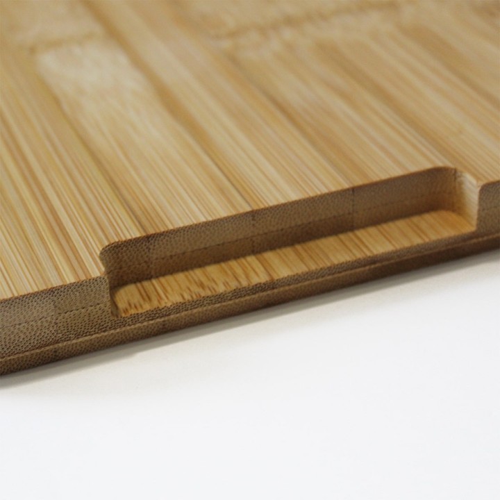 Boîte à pain en métal blanc et bois naturel