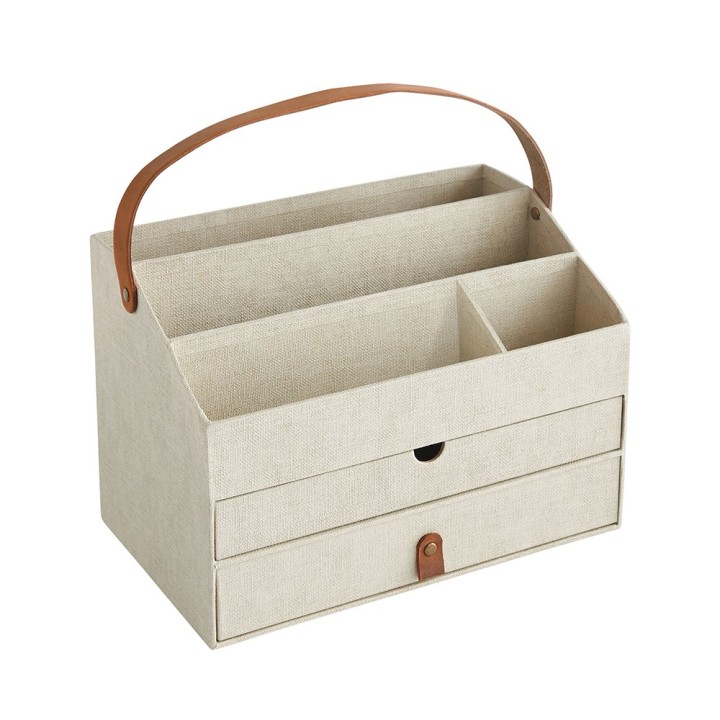 Organisateur de bureau Howard en carton beige