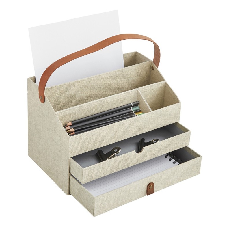 Detail of Organisateur de bureau Howard en carton beige