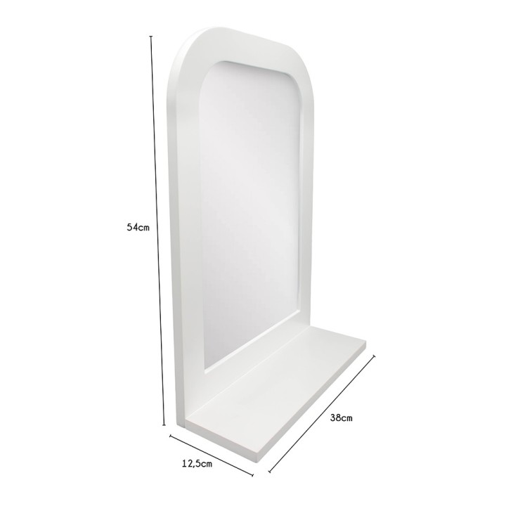 Miroir en bois blanc