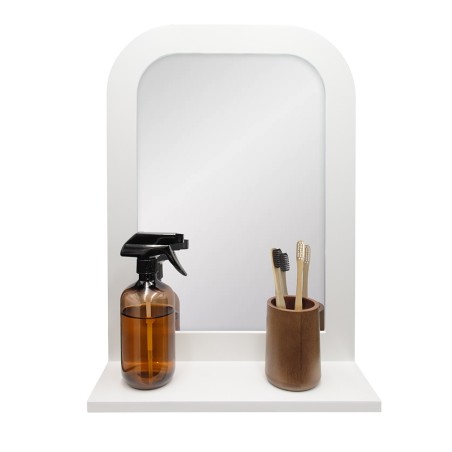 Detail of Miroir en bois blanc