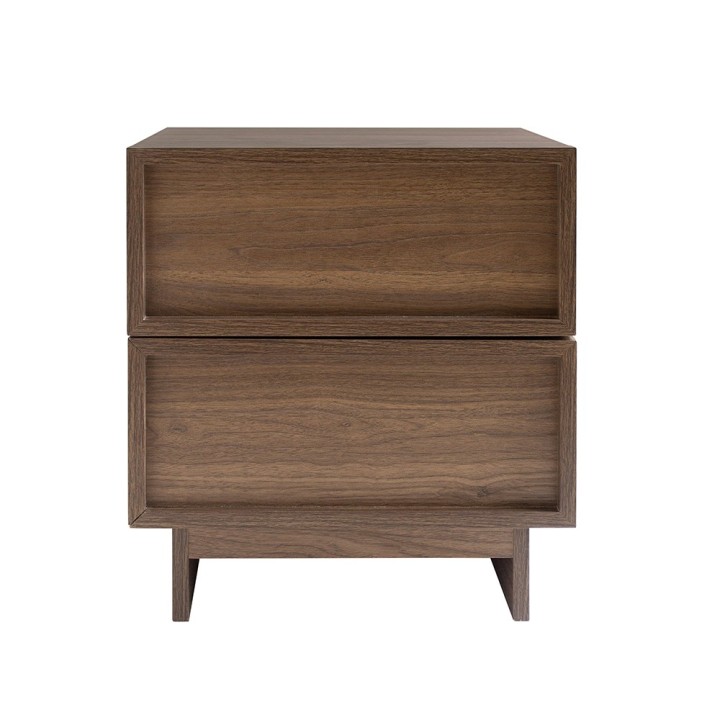 Table de chevet en bois 2 tiroirs