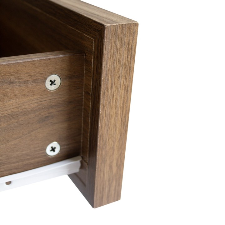 Table de chevet en bois 2 tiroirs
