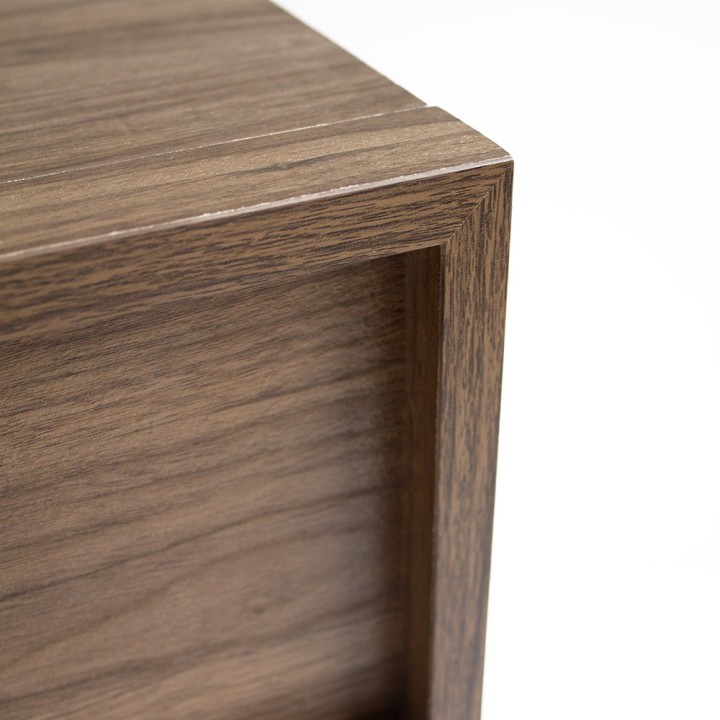 Table de chevet en bois 2 tiroirs