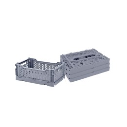 Lot de 4 caisses de rangement pliables en plastique