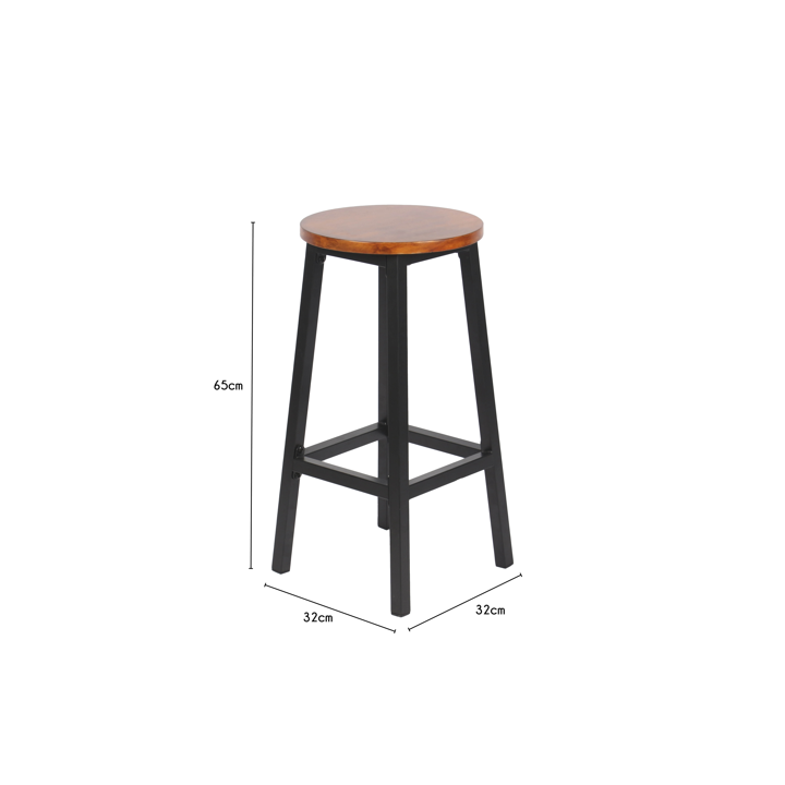 Tabouret de bar sans dossier en bois