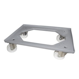Chariot transport en plastique gris 61 x 41 x 16,1 cm charge 50 kg
