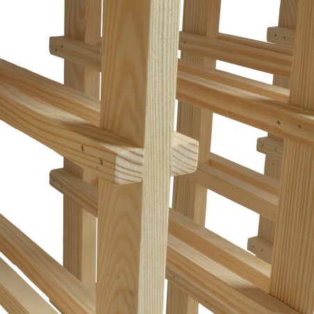 Detail of Range-bouteilles 25 bouteilles en bois 53 x 25 x 53 cm