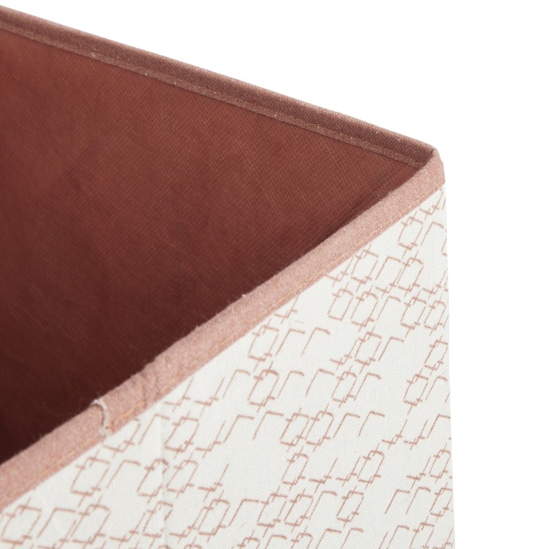 Detail of Cube de rangement en polycoton imprimé