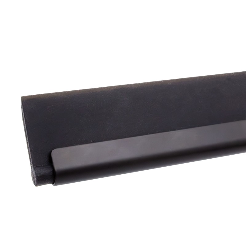Detail of Raclette de douche en inox noir mat