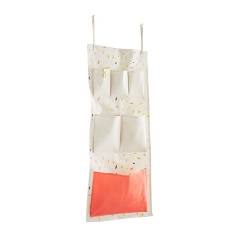 Organiseur mural en polycoton motif confettis