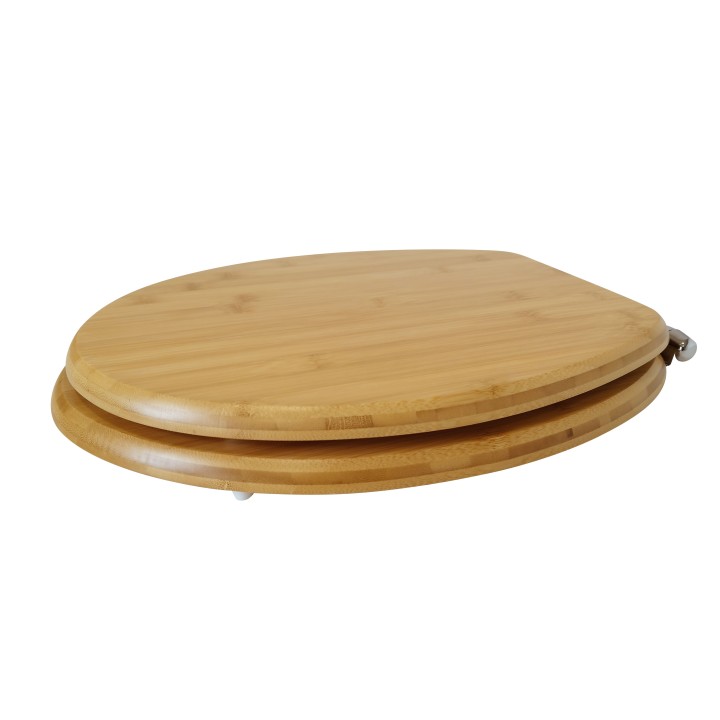 Cuvette de toilette en bambou