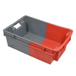 Bac de rangement bicolore en plastique 32 L