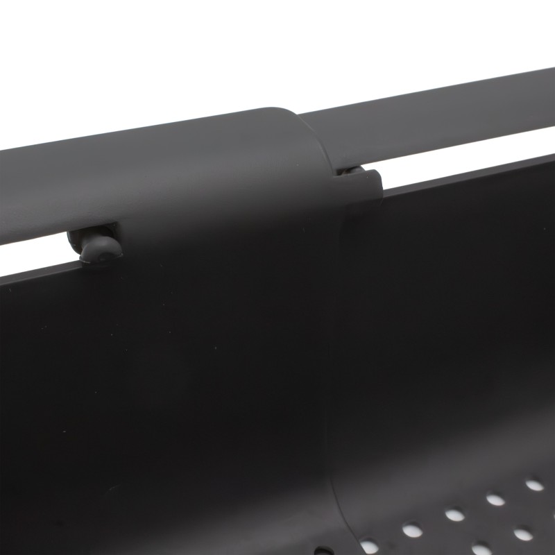 Detail of Passoire extensible en plastique noir