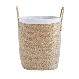 Panier à linge fin en jonc de mer
