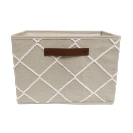 Demi cube de rangement dressing quadrillé