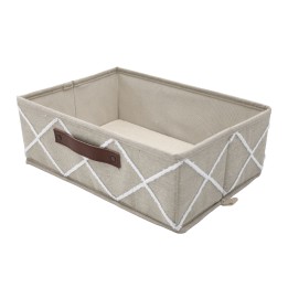 Demi cube de rangement dressing quadrillé
