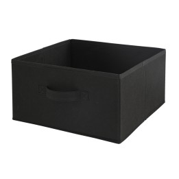 Bac de rangement en intissé noir