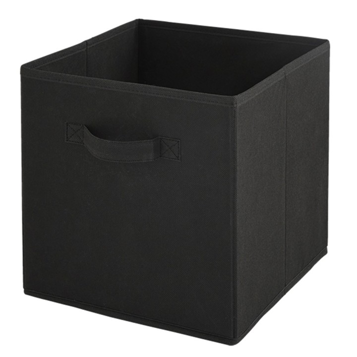 Bac de rangement en intissé noir