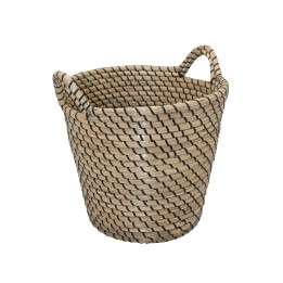 Panier de rangement tressé rond