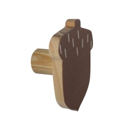 Patère en pin naturel
