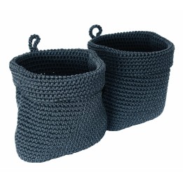 Lot de 2 paniers maille à suspendre