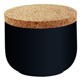 Pot à coton en céramique noir