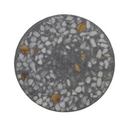 Patère terrazzo gris en polyrésine 8 cm
