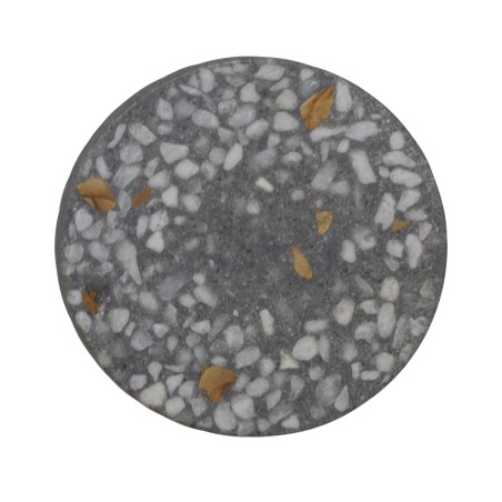 Detail of Patère terrazzo gris en polyrésine 8 cm