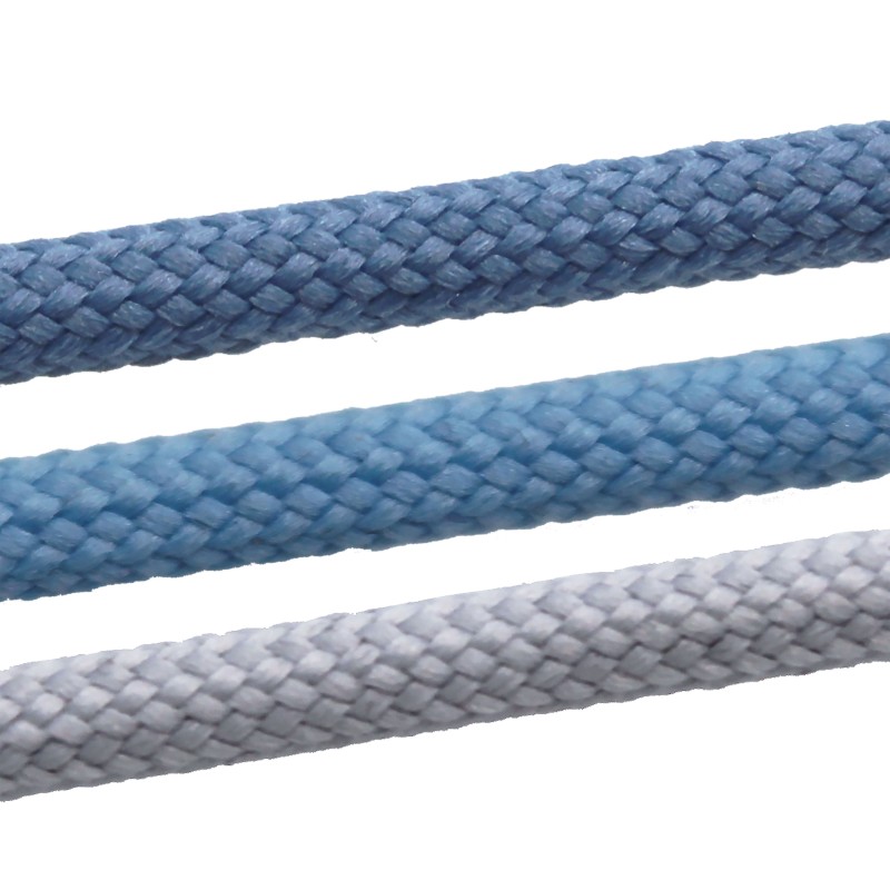 Detail of Lot de 3 cintres tissu bleu