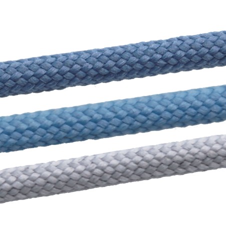 Detail of Lot de 3 cintres tissu bleu