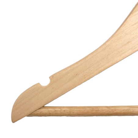 Detail of Lot de 6 cintres enfant en bois