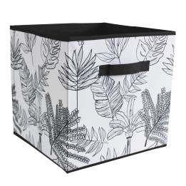 Cube de rangement motif végétal