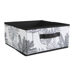 Cube de rangement motif végétal