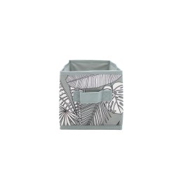 Cube de rangement motif feuillage