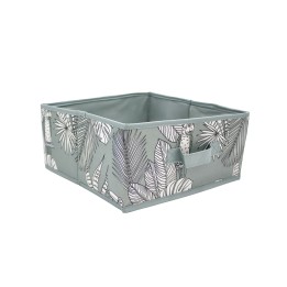 Cube de rangement motif feuillage
