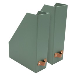 Lot de 2 range-revues en carton