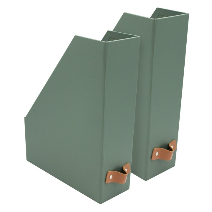 Lot de 2 range-revues en carton