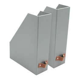 Lot de 2 range-revues en carton