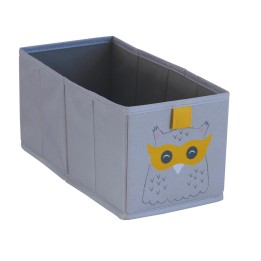 Cube de rangement motif hiboux