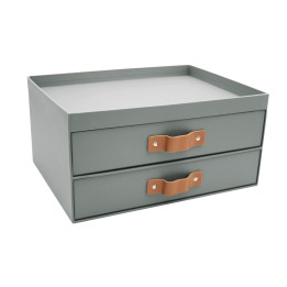 Boîte avec 2 tiroirs en carton