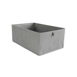 Bac de rangement en plastique gris